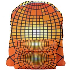 Pattern Background Rings Circle Orange Giant Full Print Backpack
