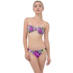 Justanotherabstractday Classic Bandeau Bikini Set by designsbyamerianna