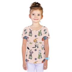 Funny Cats Kids  One Piece Tee