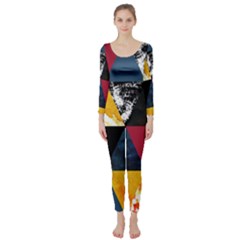 Triangles Long Sleeve Catsuit by Sobalvarro
