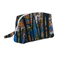 Silhouette Of Trees Wristlet Pouch Bag (medium)