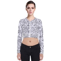 Egyptian Hieroglyphics History Seb Long Sleeve Zip Up Bomber Jacket by Sudhe