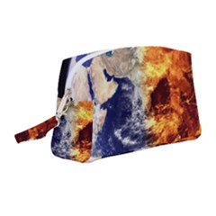 Earth World Globe Universe Space Wristlet Pouch Bag (medium)