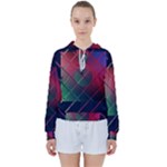 Fractal Artwork Abstract Background Women s Tie Up Sweat