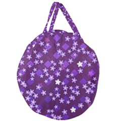 Ross Pattern Square Giant Round Zipper Tote by HermanTelo