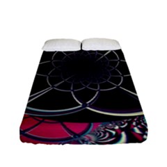 Fractal Artwork Abstract Background Art Pattern Fitted Sheet (full/ Double Size)