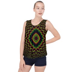 Fractal Artwork Idea Allegory Abstract Bubble Hem Chiffon Tank Top