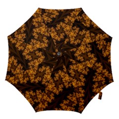Abstract Fractal Pattern Artwork Flora Hook Handle Umbrellas (large) by Sudhe