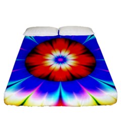 Abstract Digital Art Artwork Colorful Fitted Sheet (queen Size)