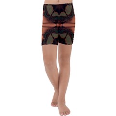 Art Fractal Artwork Creative Kids  Lightweight Velour Capri Yoga Leggings by Pakrebo