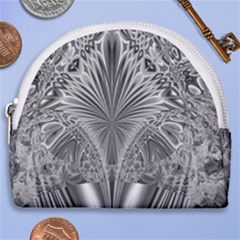 Crystal Design Pattern Horseshoe Style Canvas Pouch by Pakrebo