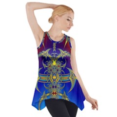 Abstract Art Design Digital Art Side Drop Tank Tunic