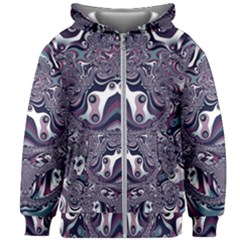 Fractal Art Artwork Design Kids  Zipper Hoodie Without Drawstring by Pakrebo