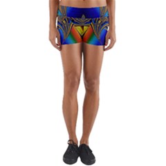 Abstract Art Design Digital Art Image Yoga Shorts