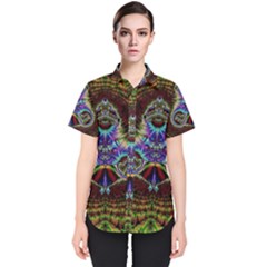 Art Artwork Fractal Digital Art Pattern Women s Short Sleeve Shirt
