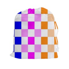 Checkerboard Again 9 Checkerboard Again 9 Drawstring Pouch (xxl) by impacteesstreetwearseven