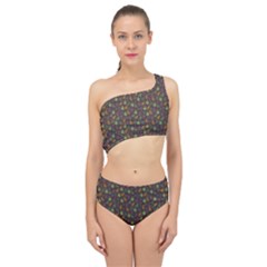 Tribal Leaves House Art Tribal Art Spliced Up Two Piece Swimsuit by Pakrebo