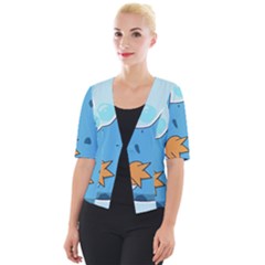 Patokip Cropped Button Cardigan