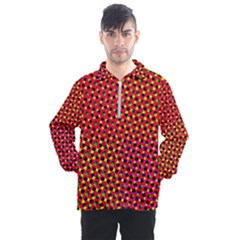 Pattern Textile Structure Abstract Men s Half Zip Pullover by Pakrebo