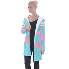 Lady In The Pool Longline Hooded Cardigan by Valentinaart