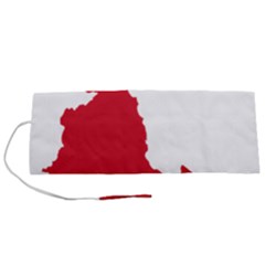 Malawi Flag Map Geography Outline Roll Up Canvas Pencil Holder (s) by Sapixe