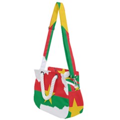 Burkina Faso Flag Map Geography Rope Handles Shoulder Strap Bag by Sapixe