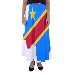 Democratic Republic Of The Congo Flag Flared Maxi Skirt