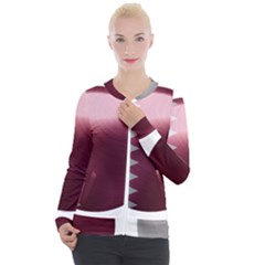 Qatar Flag Country Nation National Casual Zip Up Jacket by Sapixe