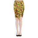 Background Pattern Structure Fruit Midi Wrap Pencil Skirt View1