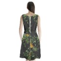 Pineapples pattern Sleeveless Waist Tie Chiffon Dress View2