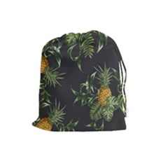 Pineapples Pattern Drawstring Pouch (large) by Sobalvarro