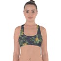 Pineapples pattern Cross Back Hipster Bikini Top  View1