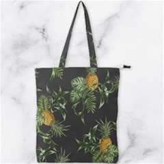 Pineapples Pattern Double Zip Up Tote Bag by Sobalvarro