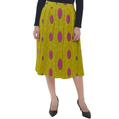Bloom On In  The Sunshine Decorative Classic Velour Midi Skirt  by pepitasart