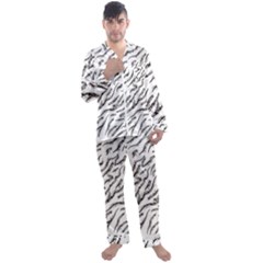 Zebra Men s Satin Pajamas Long Pants Set
