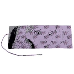 Wide Eyed Girl Lilac Roll Up Canvas Pencil Holder (s)