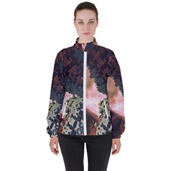 The Background Model Creative Women s High Neck Windbreaker by Simbadda