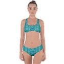 Rose Wreaths Decorative Floral Criss Cross Bikini Set View1