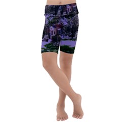 Hot Day In Dallas 4 Kids  Lightweight Velour Cropped Yoga Leggings by bestdesignintheworld