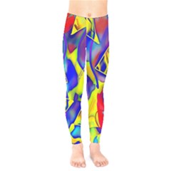 Yellow Triangles Abstract Kids  Legging