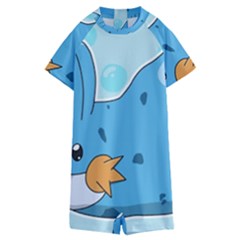 Patokip Kids  Boyleg Half Suit Swimwear