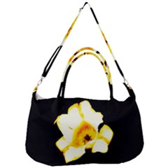 Yellow And Orange Tulip Removal Strap Handbag by okhismakingart