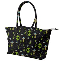 Alien Ufo Pattern Canvas Shoulder Bag