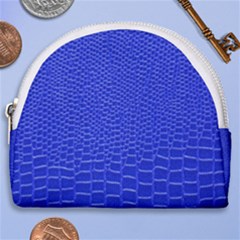 Leather Texture 6 Horseshoe Style Canvas Pouch by skindeep