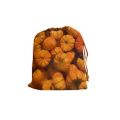 Mini Pumpkins Drawstring Pouch (medium) by bloomingvinedesign