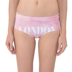Paris, London, New York Mid-waist Bikini Bottoms