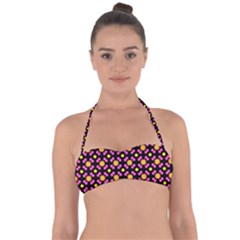 Pattern Colorful Texture Design Halter Bandeau Bikini Top