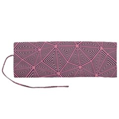 Triangle Background Abstract Roll Up Canvas Pencil Holder (m) by Simbadda