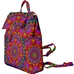 Kaleidoscope Pattern Ornament Buckle Everyday Backpack by Simbadda