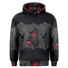 The Crows With Cross Men s Overhead Hoodie by FantasyWorld7